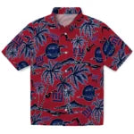 New York Giants Hawaiian Shirt - Palm Sunset | Moonbestprint