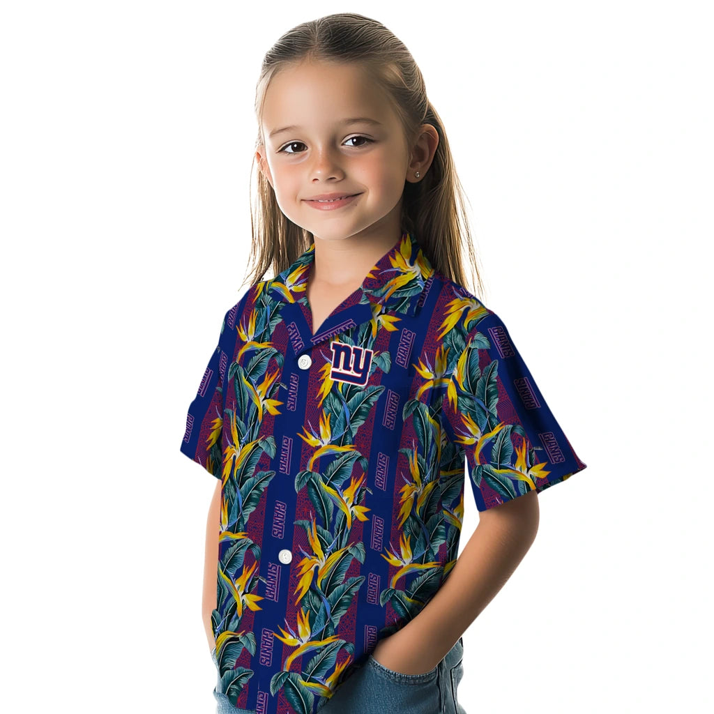 New York Giants Hawaiian Shirt - Paradise Vines | Moonbestprint
