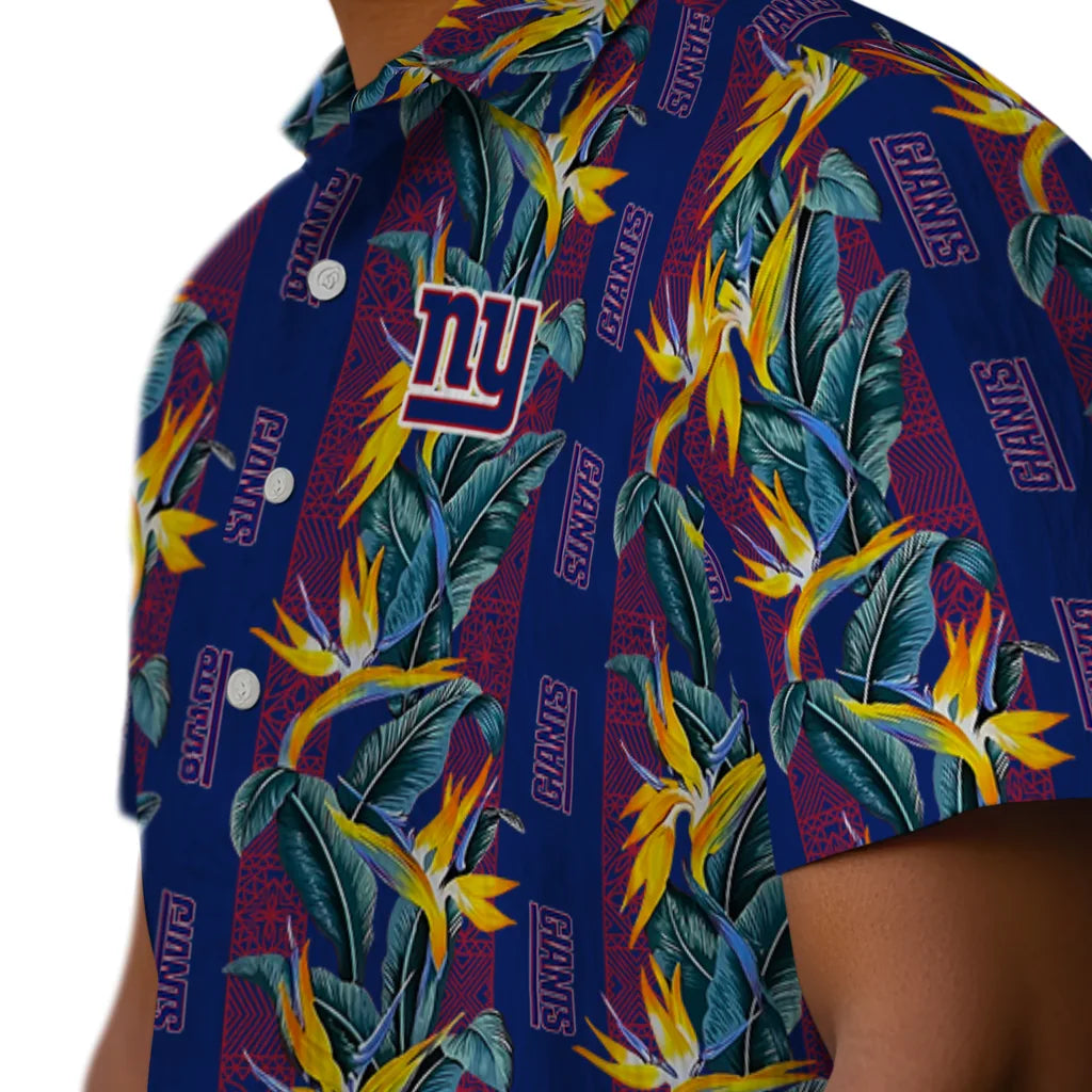 New York Giants Hawaiian Shirt - Paradise Vines | Moonbestprint
