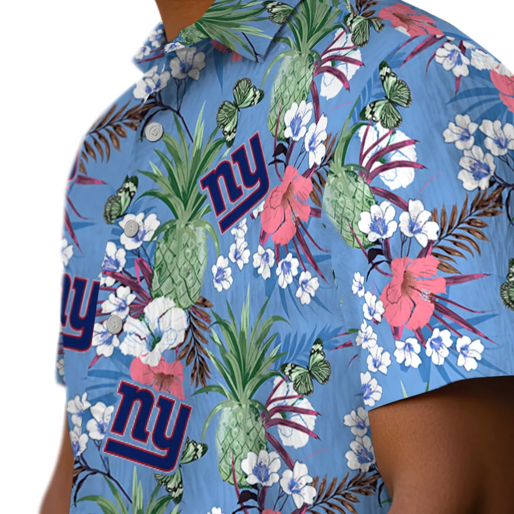 New York Giants Hawaiian Shirt - Pineapple Bouquet | Moonbestprint