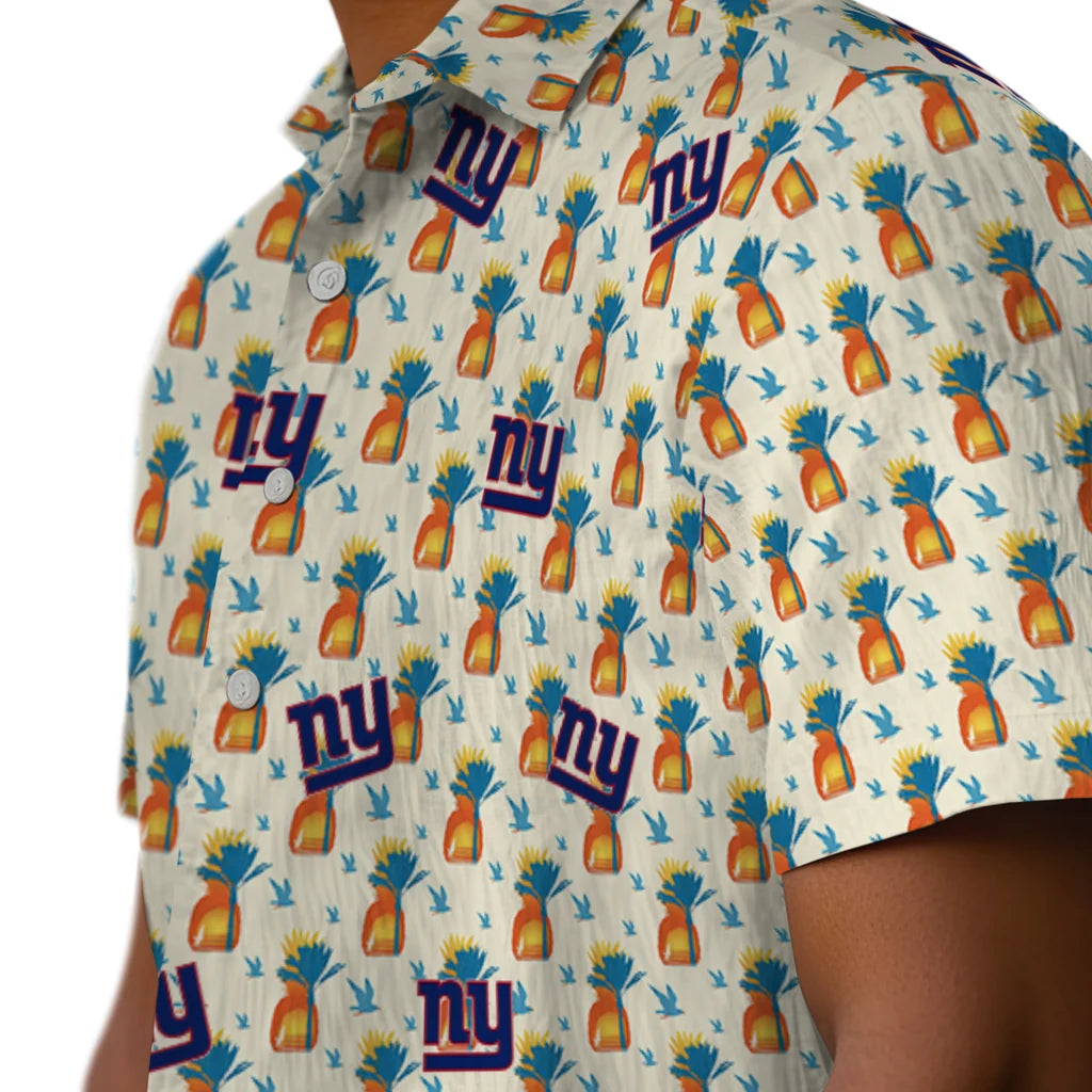 New York Giants Hawaiian Shirt - Pineapple Delight | Moonbestprint