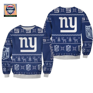 New York Giants Nfl Ugly Sweater Christmas 3D Sweater ? Usalast