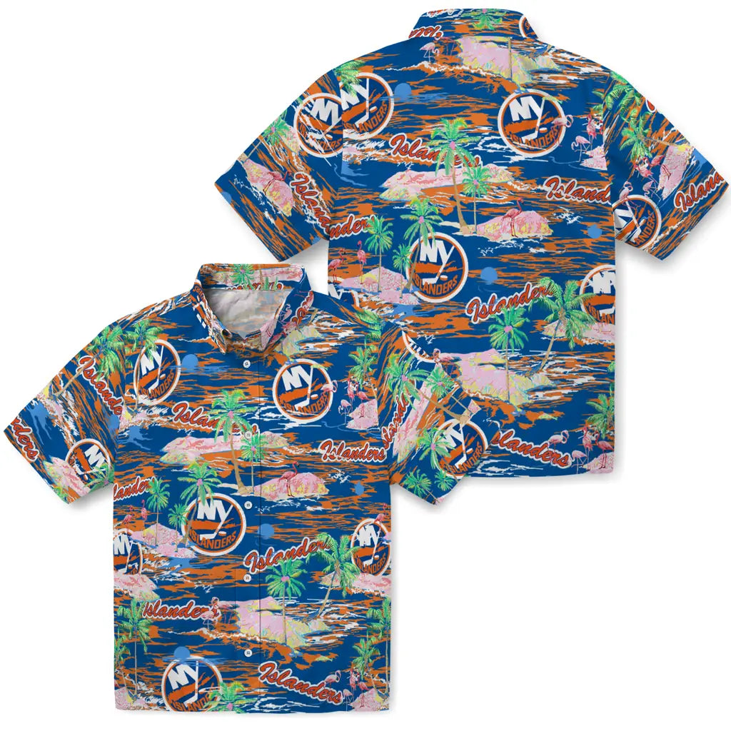 New York Islanders Flamingo Retreat 2026 Hawaiian Shirt – Moonbestprint