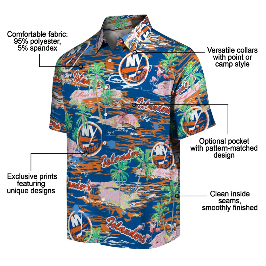 New York Islanders Flamingo Retreat 2026 Hawaiian Shirt – Moonbestprint