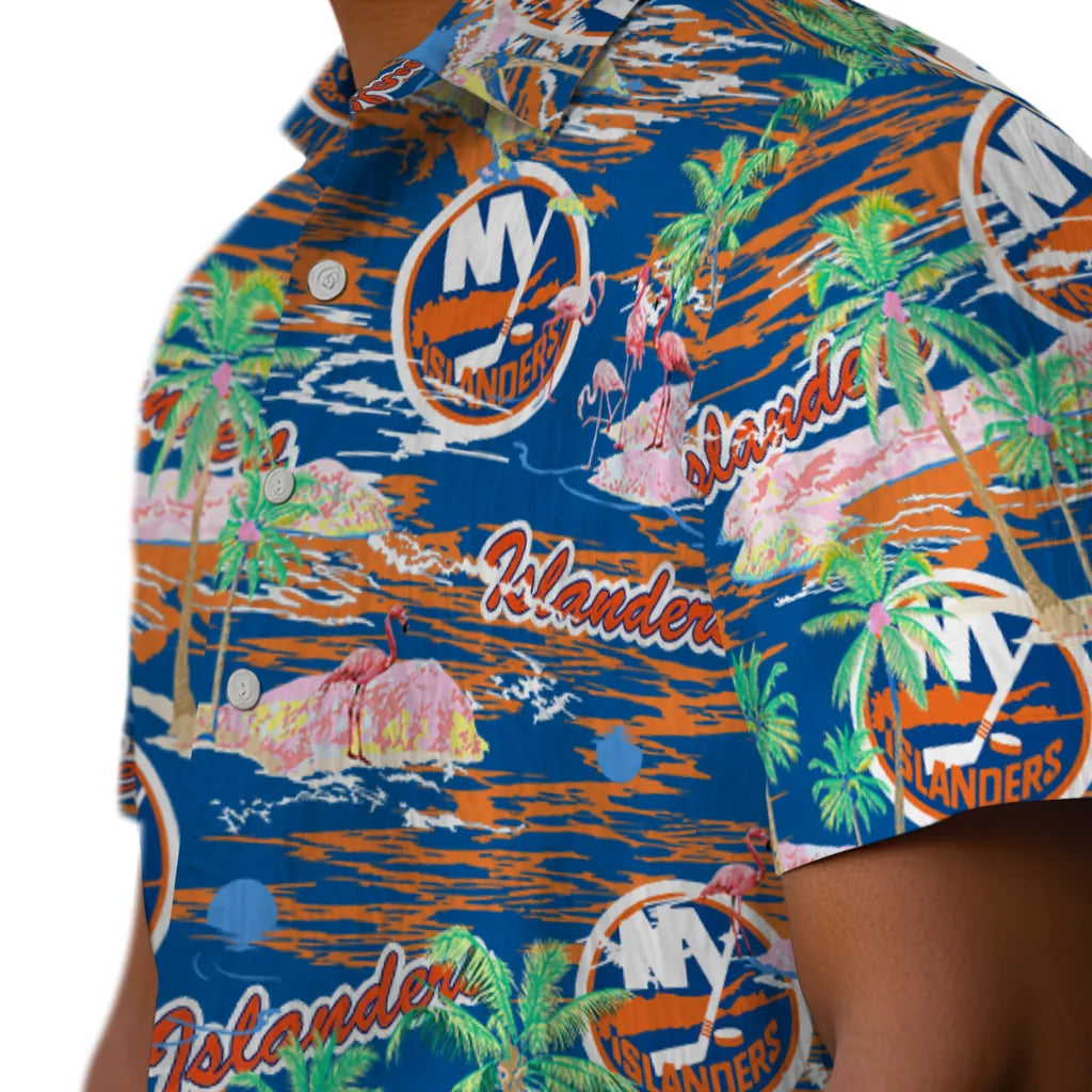 New York Islanders Flamingo Retreat 2026 Hawaiian Shirt – Moonbestprint