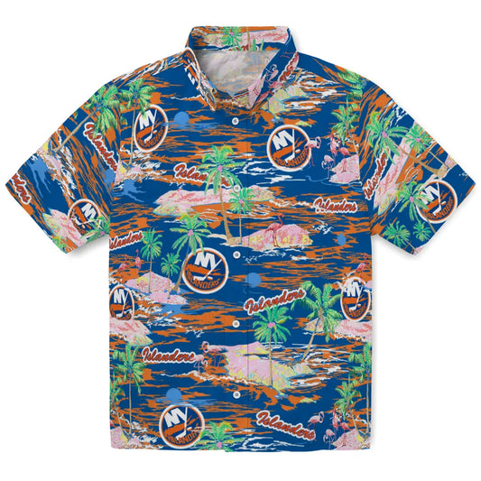 New York Islanders Hawaiian Shirt - Hawaii Island | Moonbestprint