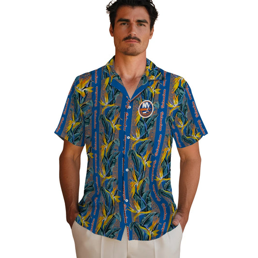 New York Islanders Hawaiian Shirt - Paradise Vines | Moonbestprint