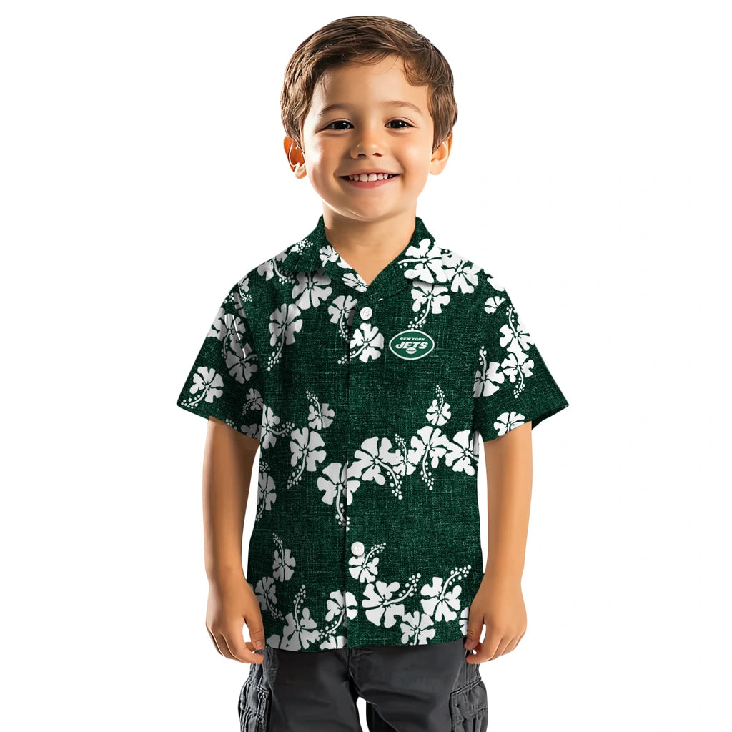 New York Jets Hawaiian Shirt - 50th State Flower | Moonbestprint