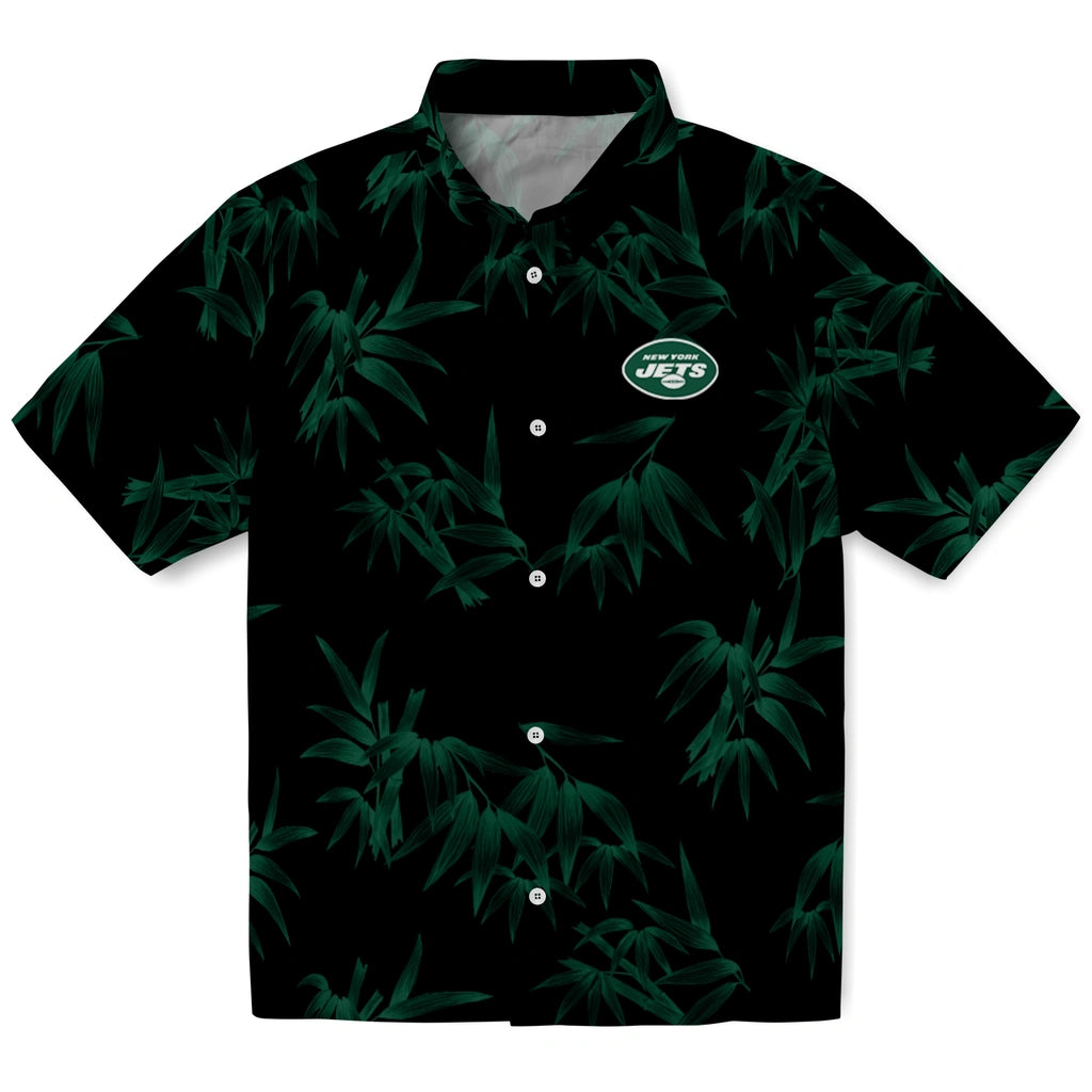 New York Jets Hawaiian Shirt - Bamboo Branches | Moonbestprint