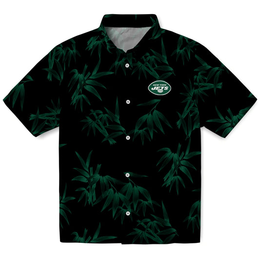 New York Jets Hawaiian Shirt - Bamboo Branches | Moonbestprint