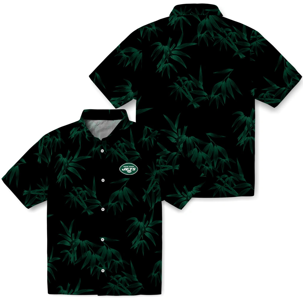 New York Jets Hawaiian Shirt - Bamboo Branches | Moonbestprint