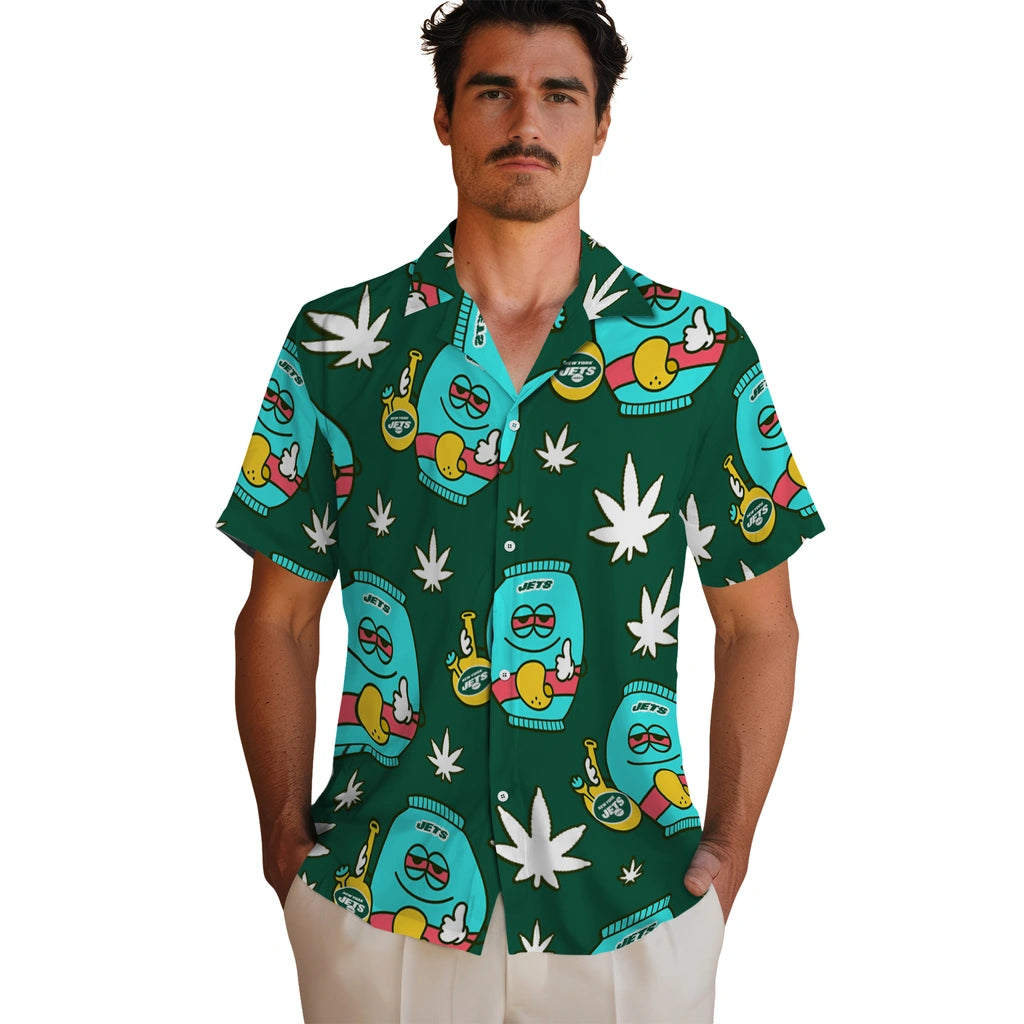 New York Jets Hawaiian Shirt - Chill Vibe | Moonbestprint