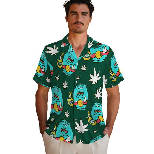 New York Jets Hawaiian Shirt - Chill Vibe | Moonbestprint