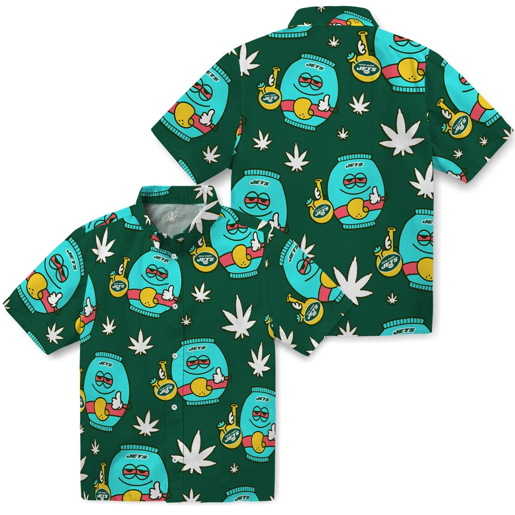 New York Jets Hawaiian Shirt - Chill Vibe | Moonbestprint