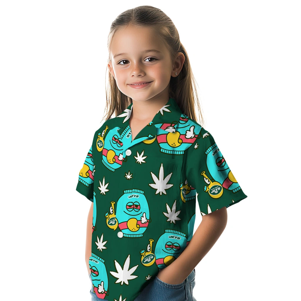 New York Jets Hawaiian Shirt - Chill Vibe | Moonbestprint