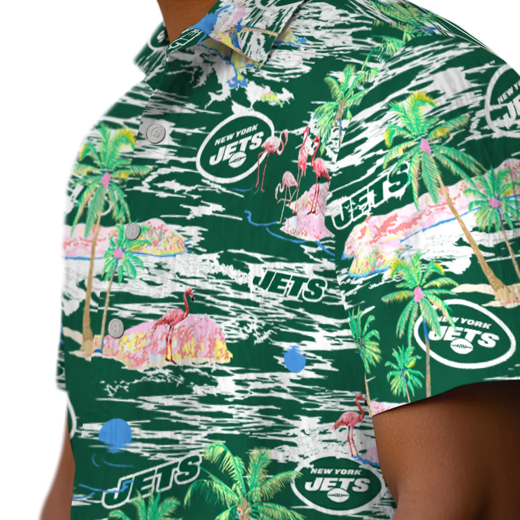 New York Jets Hawaiian Shirt - Hawaii Island | Moonbestprint