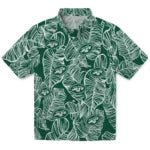 New York Jets Hawaiian Shirt - Leaf Outline | Moonbestprint