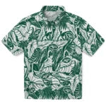 New York Jets Hawaiian Shirt - Monstera Layer | Moonbestprint