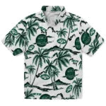 New York Jets Hawaiian Shirt - Palm Sunset | Moonbestprint