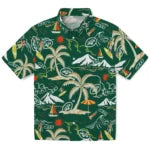 New York Jets Hawaiian Shirt - Palm Tree Island | Moonbestprint