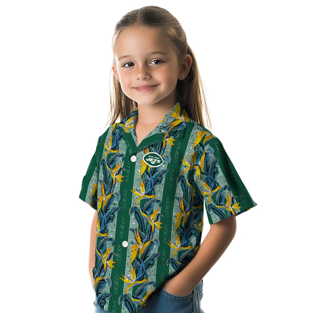 New York Jets Hawaiian Shirt - Paradise Vines | Moonbestprint