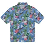 New York Jets Hawaiian Shirt - Pineapple Bouquet | Moonbestprint