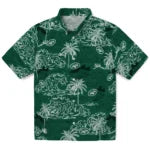 New York Jets Hawaiian Shirt - Wave Palm | Moonbestprint
