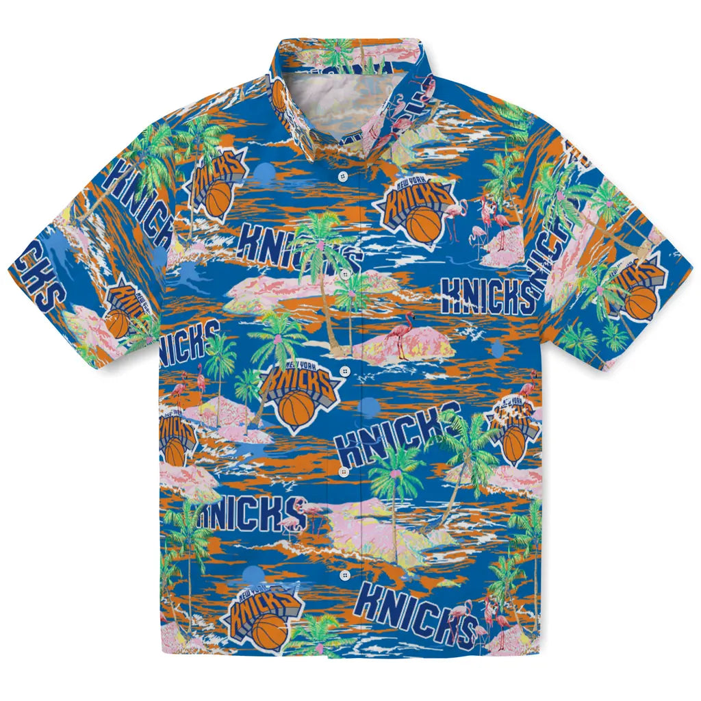 New York Knicks Flamingo Retreat 2026 Hawaiian Shirt – Moonbestprint