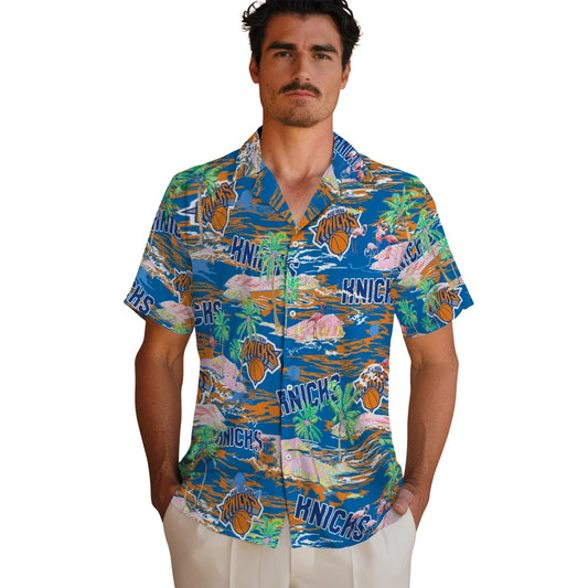 New York Knicks Flamingo Retreat 2026 Hawaiian Shirt – Moonbestprint
