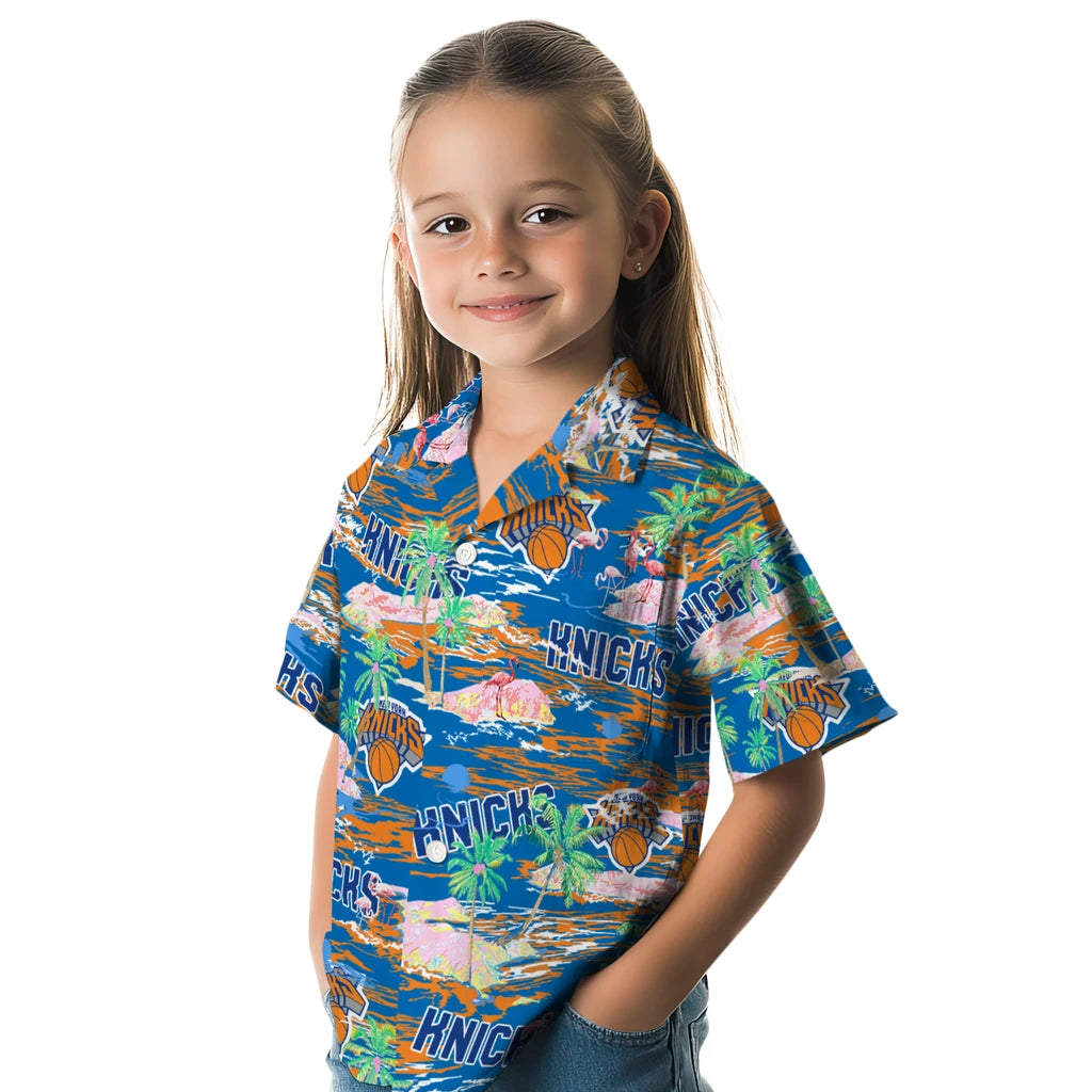 New York Knicks Flamingo Retreat 2026 Hawaiian Shirt – Moonbestprint