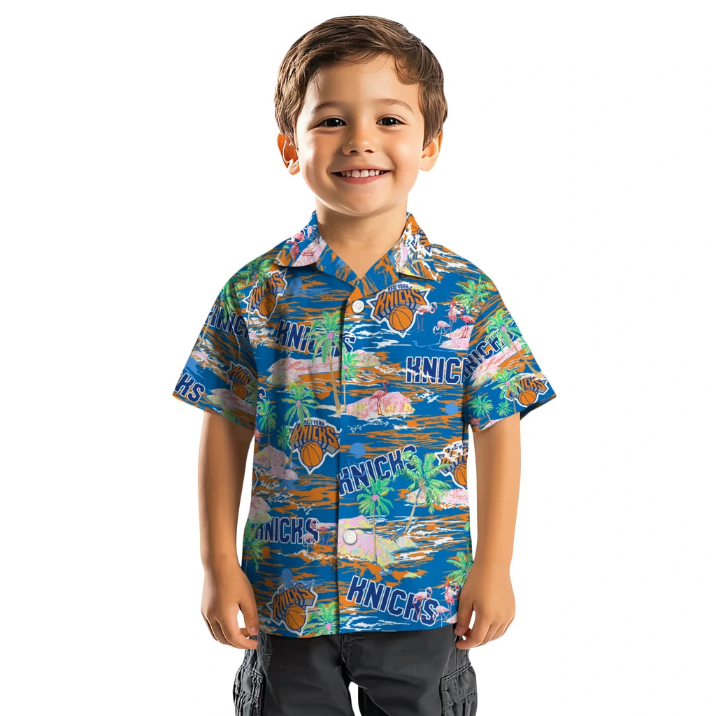 New York Knicks Flamingo Retreat 2026 Hawaiian Shirt – Moonbestprint