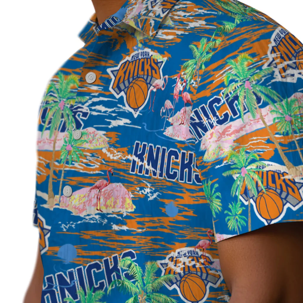 New York Knicks Flamingo Retreat 2026 Hawaiian Shirt – Moonbestprint