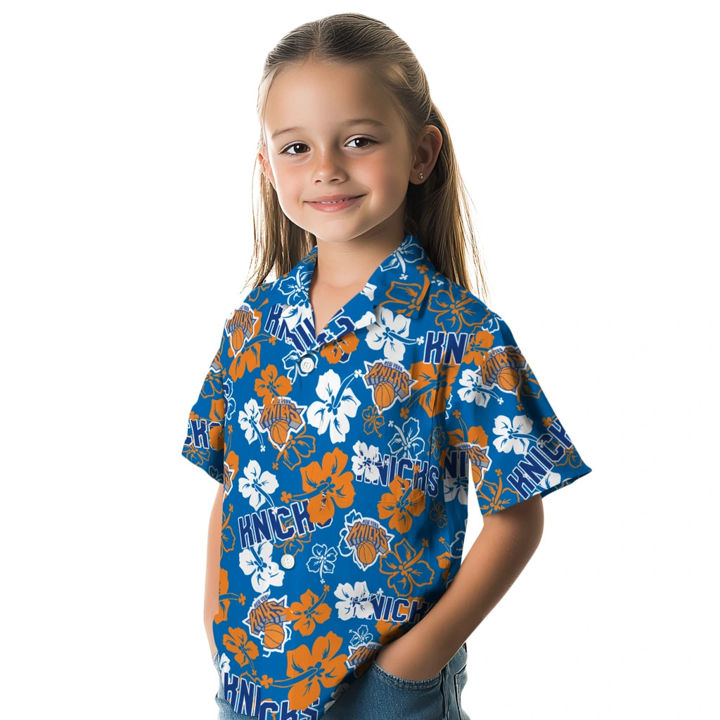 New York Knicks Hibiscus Bloom Hawaiian Shirt – Moonbestprint