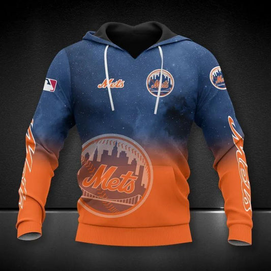 New York Mets All Over Print MLB MLB All Over Print Hoodie -Moonbestprint