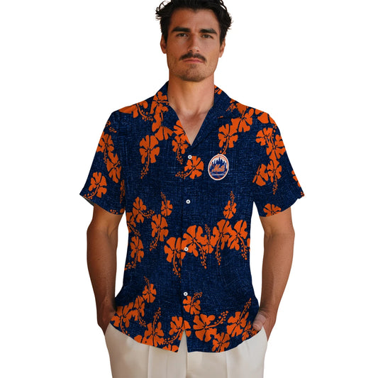 New York Mets Hawaiian Shirt - 50th State Flower | Moonbestprint