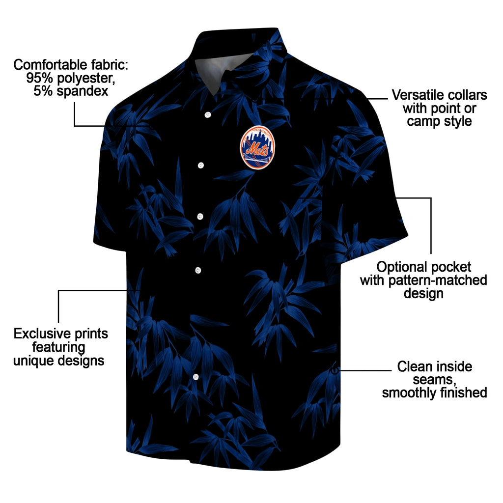 New York Mets Hawaiian Shirt - Bamboo Branches | Moonbestprint