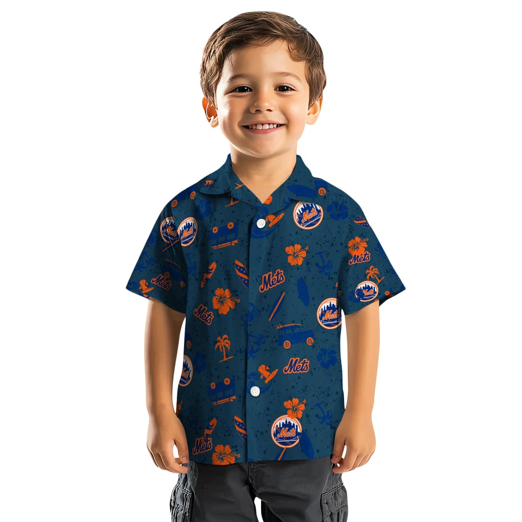 New York Mets Hawaiian Shirt - Beach Vibe | Moonbestprint