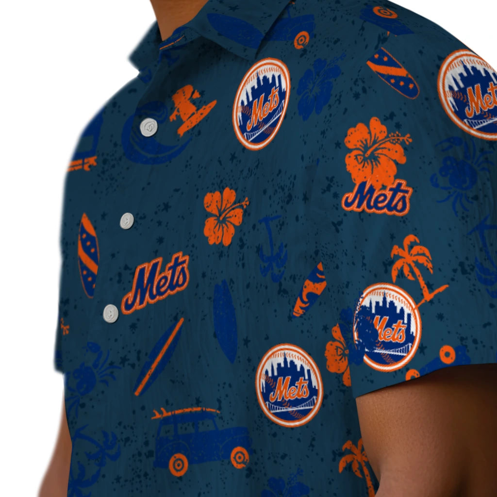 New York Mets Hawaiian Shirt - Beach Vibe | Moonbestprint