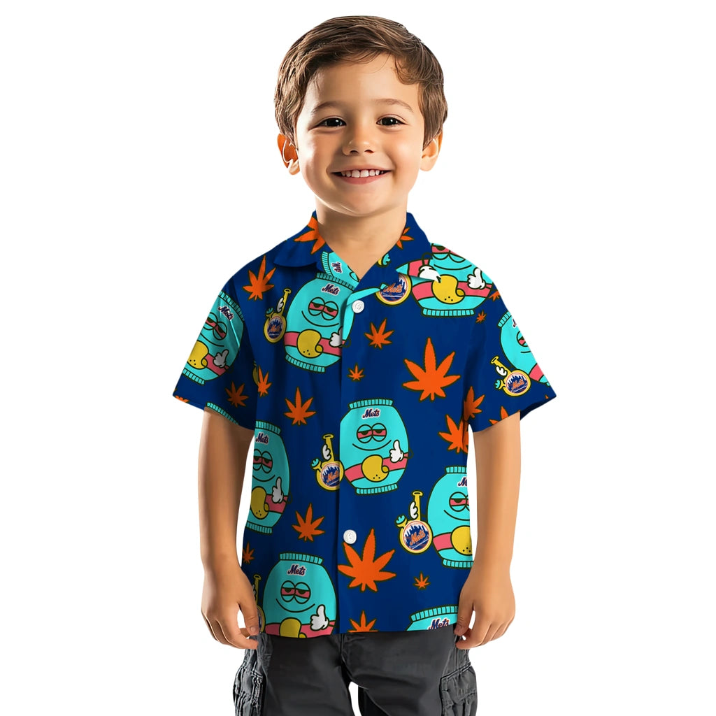 New York Mets Hawaiian Shirt - Chill Vibe | Moonbestprint