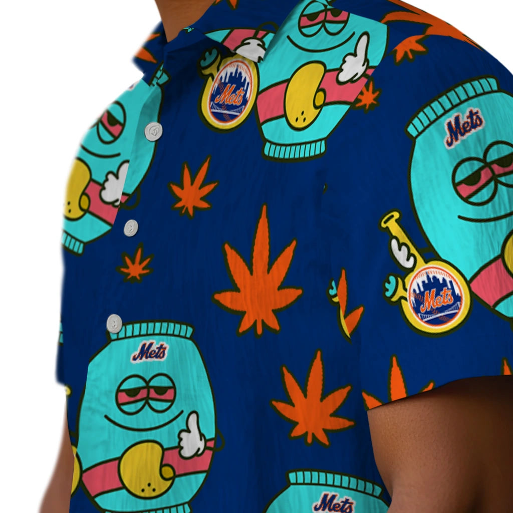 New York Mets Hawaiian Shirt - Chill Vibe | Moonbestprint