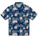 New York Mets Hawaiian Shirt - Flamingo and Hibiscus | Moonbestprint