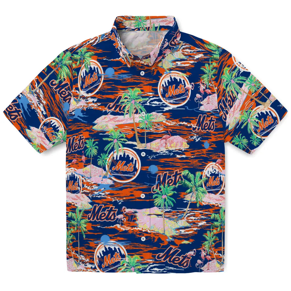 New York Mets Flamingo Retreat 2026 Hawaiian Shirt – Moonbestprint