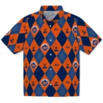 New York Mets Hawaiian Shirt - Golfing Plaid | Moonbestprint