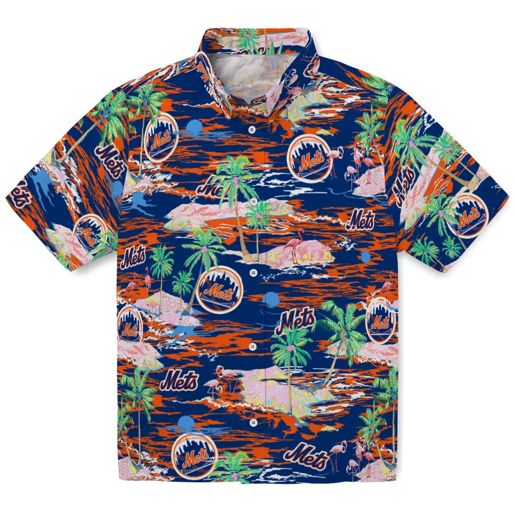 New York Mets Hawaiian Shirt - Hawaii Island | Moonbestprint