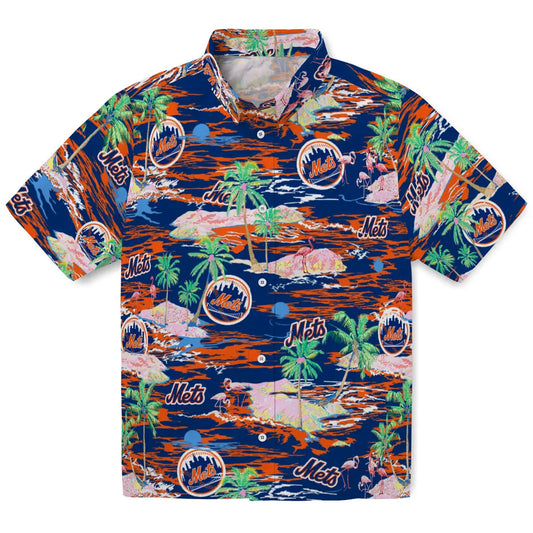 New York Mets Hawaiian Shirt - Hawaii Island | Moonbestprint