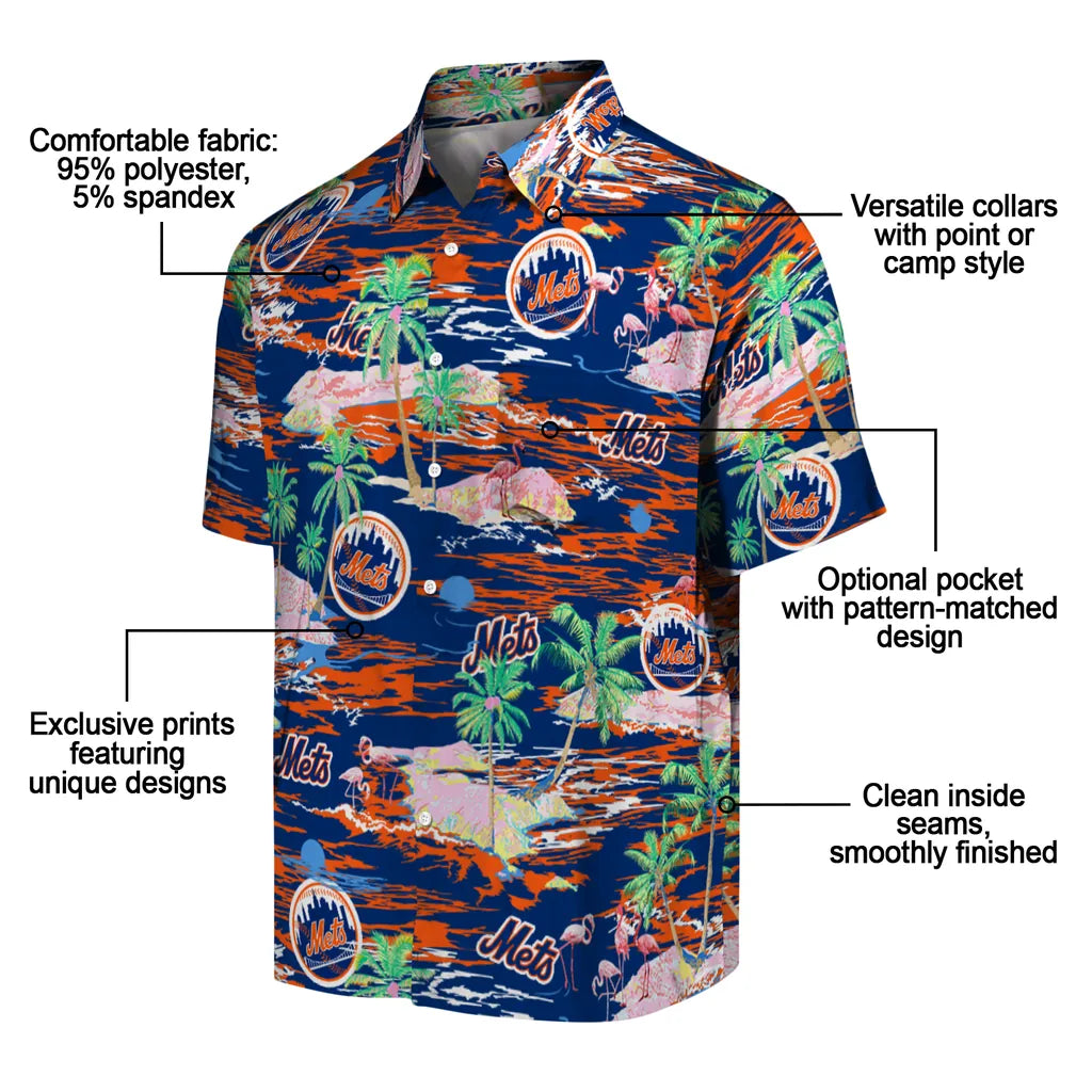 New York Mets Hawaiian Shirt - Hawaii Island | Moonbestprint