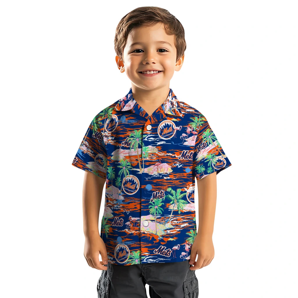 New York Mets Hawaiian Shirt - Hawaii Island | Moonbestprint