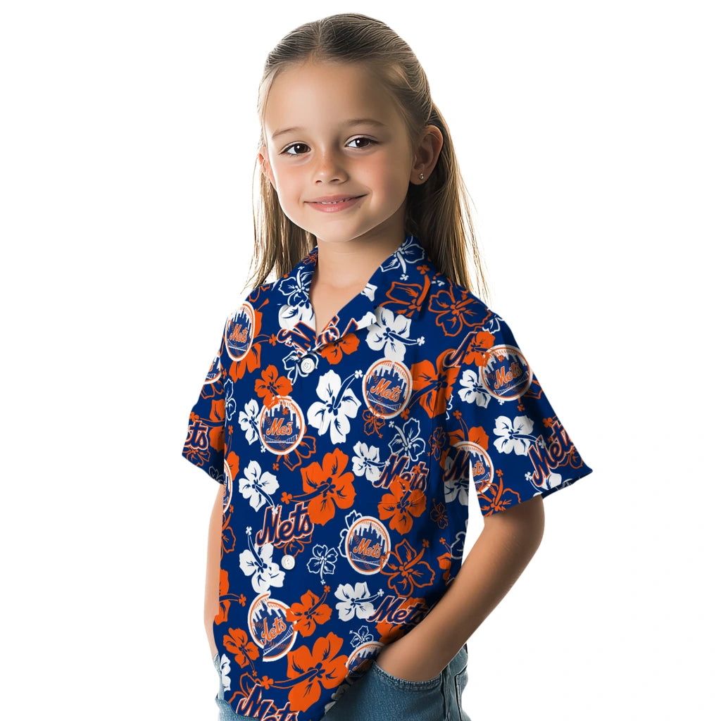 New York Mets Hibiscus Bloom Hawaiian Shirt – Moonbestprint
