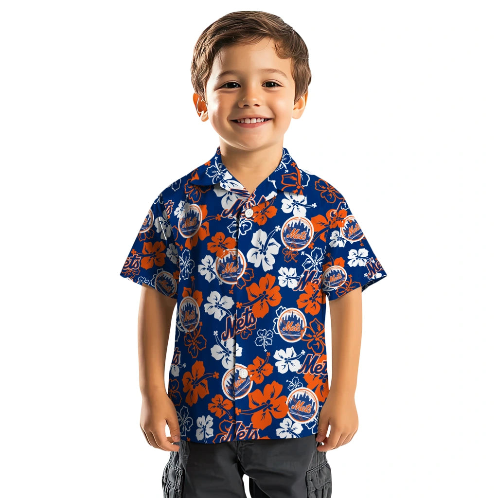New York Mets Hibiscus Bloom Hawaiian Shirt – Moonbestprint