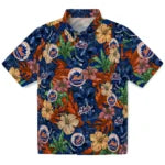 New York Mets Hawaiian Shirt - Hibiscus Tiki Jungle | Moonbestprint